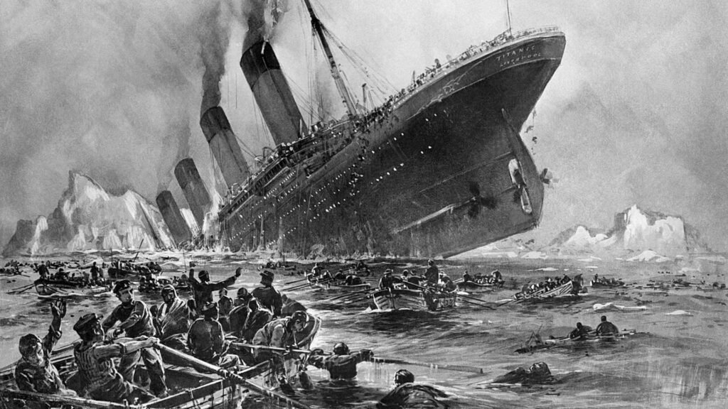 O Titanic afundou em pouco mais de duas horas e cerca de 1500 pessoas perderam suas vidas!