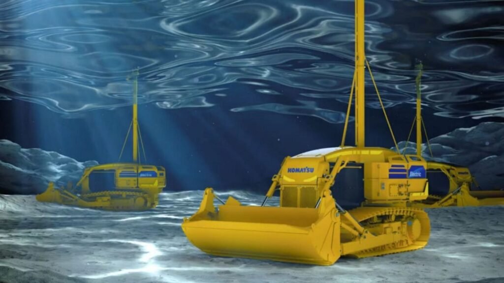 A Komatsu está desenvolvendo uma versão moderna com motor elétrico e capaz de operar em até 50 metros de profundidade.
