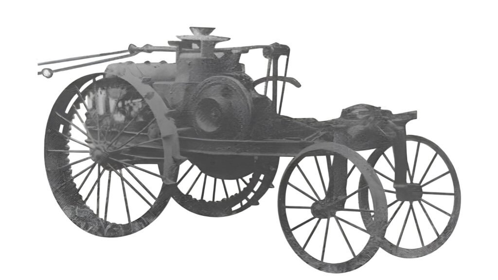 O modelo M da La Crosse era um elo perdido entre a tração animal e motorizada, sendo um veículo não tripulado que usava rédeas no lugar do volante.